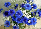 F&S Diamond Painting Store Bouquet Blue & White 30x40cm