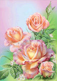 F&S Diamond Painting Store Flowers Pink 30x40cm