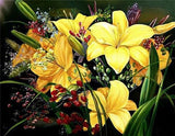 F&S Diamond Painting Store Flowers Yellow 30x40cm