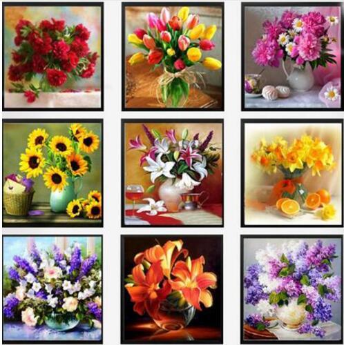 F&S Diamond Painting Store Flower Collection 20x25cm