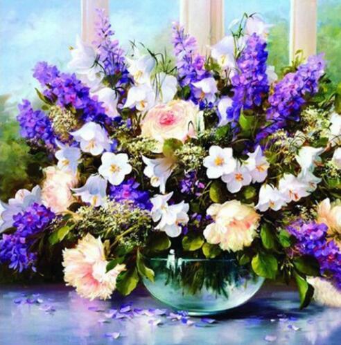 F&S Diamond Painting Store Flower Collection 20x25cm
