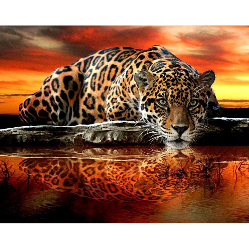 F&S Diamond Painting Store Leopard Large