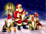 F&S Diamond Painting Store Santa Reading 25x30cm