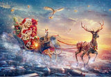 F&S Diamond Painting Store Christmas Girl in Sleigh 25x30cm