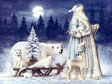 F&S Diamond Painting Store Santa Claus White 25x30cm