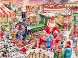 F&S Diamond Painting Store Santa Claus at the Station Colorful 25x30cm