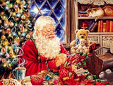 F&S Diamond Painting Store Santa Sewing 25x30cm