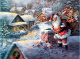 F&S Diamond Painting Store Santa Claus at Chimney 25x30cm