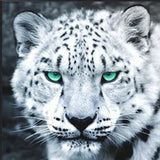 F&S Diamond Painting Store Tiger White 25x25cm