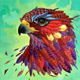 F&S Diamond Painting Store Hawk Red 25x25cm
