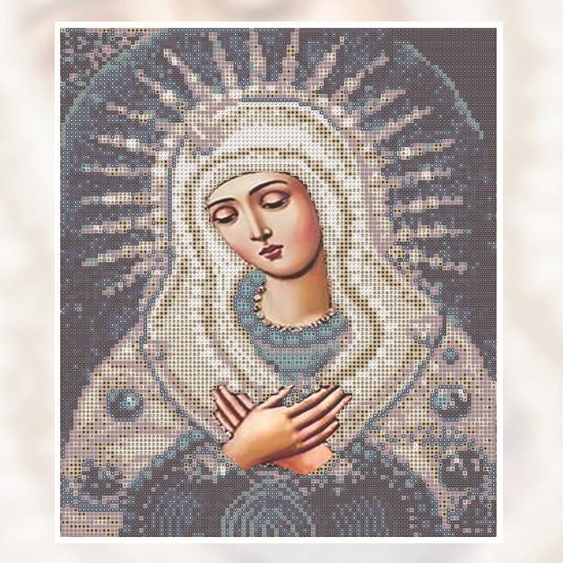 F&S Diamond Painting Store Religious Woman Gray 35x30cm