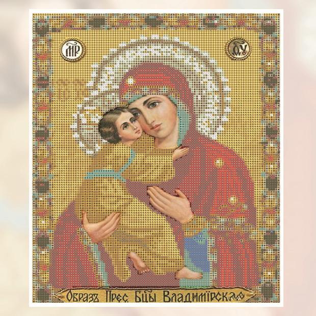 F&S Diamond Painting Store Religious Woman with Child Gold 35x30cm