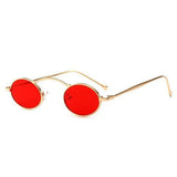 Fashion Slim Metal Ellipse Frame Tone Ocean Lens Sunglasses Retro Style Brand Design Sunglasses