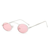Fashion Slim Metal Ellipse Frame Tone Ocean Lens Sunglasses Retro Style Brand Design Sunglasses