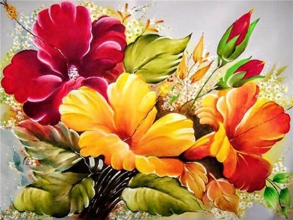 F&S Diamond Painting Store Yellow Flowers Collection 25x20cm