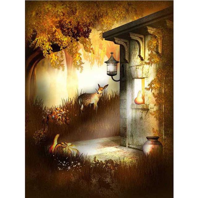 F&S Diamond Painting Store Deer under Lantern 25x30cm