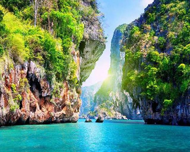 F&S Diamond Painting Store Rock Wall on the Water 25x30cm