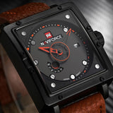 NAVIFORCE Men's Top Brand Luxury Casual Quartz Leather Sports Clock Gift Men's Watch