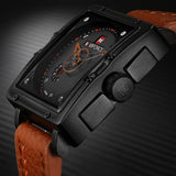 NAVIFORCE Men's Top Brand Luxury Casual Quartz Leather Sports Clock Gift Men's Watch