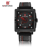 NAVIFORCE Men's Top Brand Luxury Casual Quartz Leather Sports Clock Gift Men's Watch