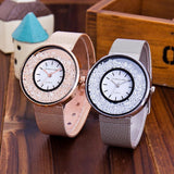 Fashion stainless steel rose gold and silver watch luxury ladies rhinestone watch