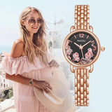 Fashion watch ladies luxury stainless steel quartz ladies watch