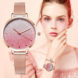 Fashion luxury mesh ladies watch