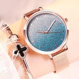 Fashion luxury mesh ladies watch