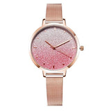 Fashion luxury mesh ladies watch