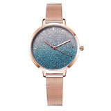 Fashion luxury mesh ladies watch