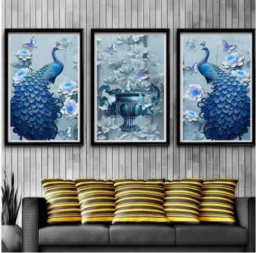 F&S Diamond Painting Store Luxury Beautiful Peacock 3 Li¨¨ge Collection